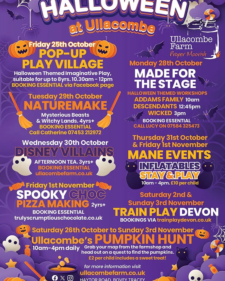 Ullacombe Halloween Half Term